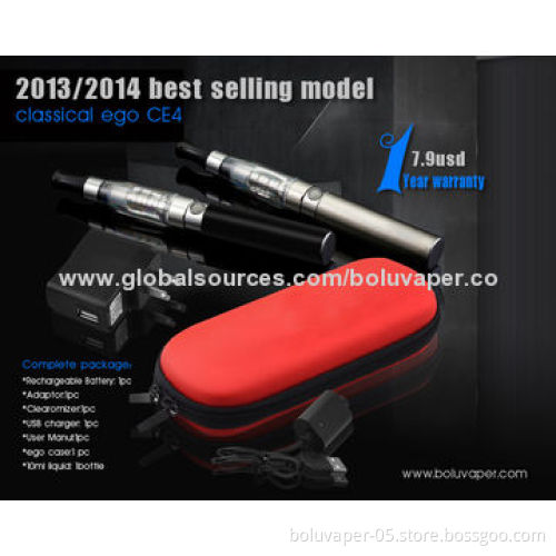 Red Carrying Cases for eGo Electronic Cigarettes, Various Colors Available